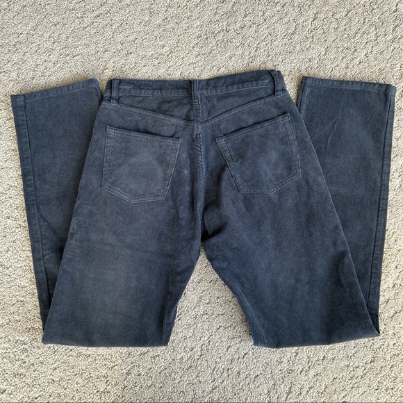 PacSun John Galt Corduroy Straight Leg Pants Button Fly Navy Cotton Small NWT - Picture 9 of 12